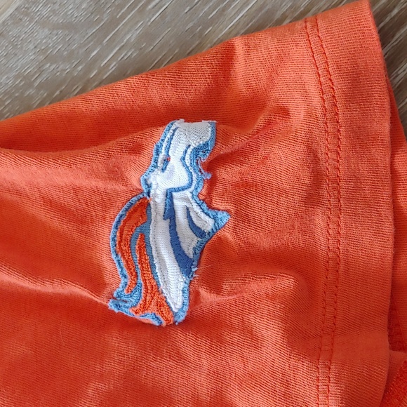 47 Brand Denver Broncos Graphic T-Shirt Orange Size L - Picture 4 of 6